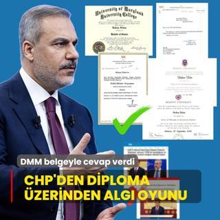 CHP'den Bakan Fidan'n diplomas zerinden alg oyunu! DMM belgeyle cevap verdi