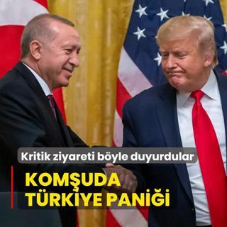 Komuda Trkiye panii... Trump'n ziyaretini byle duyurdular