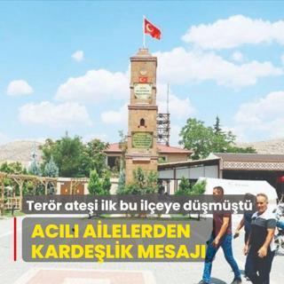 Terr atei ilk Eruh'a dmt! Acl ailelerden kardelik mesaj