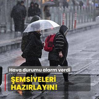 Hava durumu alarm verdi! emsiyeleri hazrlayn: Marmara hari her yerde ya var