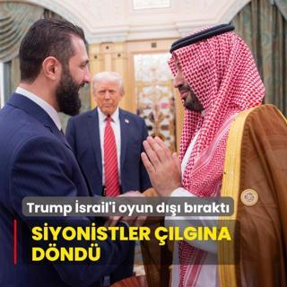 Trump srail'i oyun d brakt... Siyonistler lgna dnd
