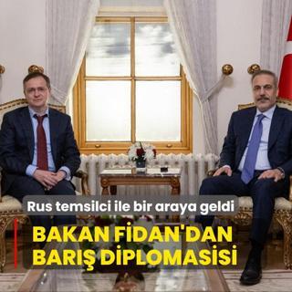 Bakan Fidan'dan bar diplomasisi... Rusya temsilcisi ile bir araya geldi