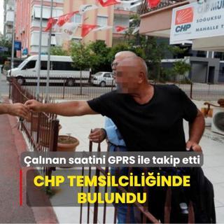 Turistin alnan saati CHP mahalle temsilciliinden kt