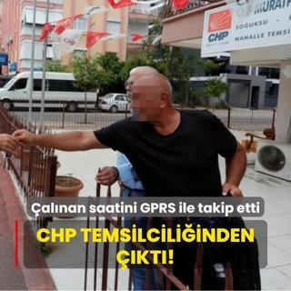 Turistin alnan saati CHP mahalle temsilciliinden kt