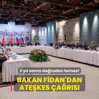 3 yl sonra dorudan temas! Bakan Fidan: Frsat deerlendirmek zorundayz