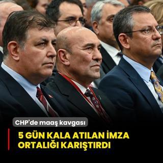 CHP'de maa kavgas! 5 gn kala atlan imza ortal kartrd
