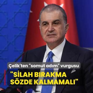 mer elik'ten terrle mcadelede somut adm vurgusu: Szde kalmamal