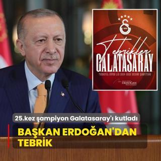 Bakan Erdoan'dan Galatasaray'a tebrik