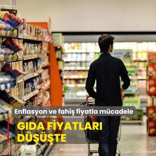 Enflasyon ve fahi fiyatla mcadele! Gda fiyatlarnda d yaand