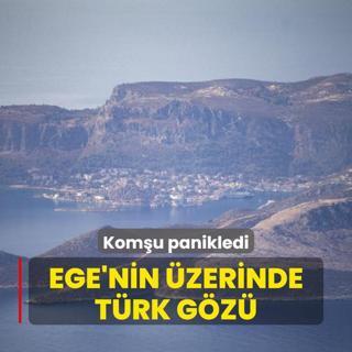 Komu panikledi... Ege'nin zerinde Trk gz