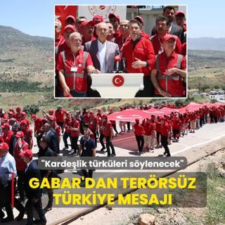 Gabar'dan Terrsz Trkiye mesaj: Kardelik trkleri sylenecek