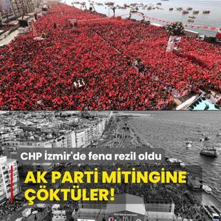 CHP zmir'de fena rezil oldu... AK Parti mitingine ktler!