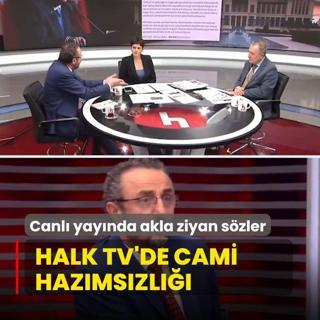 Halk TV'de cami hazmszl! Canl yaynda akla ziyan szler syledi