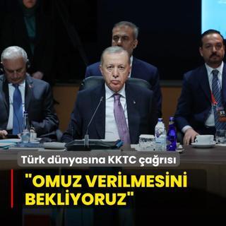 Bakan Erdoan'dan Trk dnyasna KKTC ars: Hak mcadelesine omuz verilmesini bekliyoruz