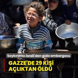 Soykrmc srail'den gda ambargosu... Gazze'de 29 kii alktan ld