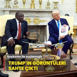 Soykrm ile sulamt... Trump'n grntleri sahte kt