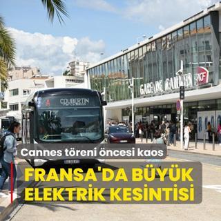 Cannes treni ncesi kaos! Fransa'da byk elektrik kesintisi