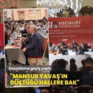 Mansur Yava, Sosyalist Enternasyonal toplantsna katld