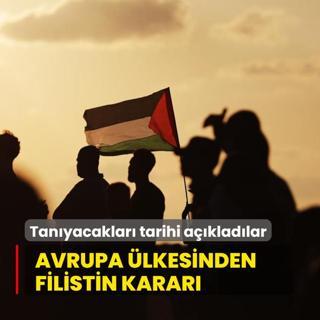 Avrupa lkesinden Filistin karar! Tanyacaklar tarihi akladlar