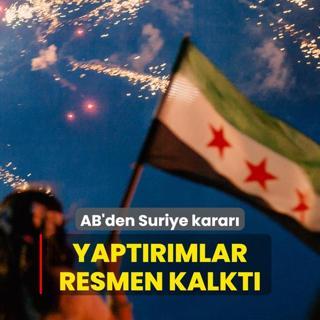 AB'den Suriye karar: Yaptrmlar resmen kalkt