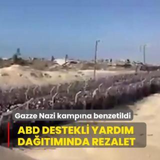 ABD destekli yardm datmnda rezalet... Gazze Nazi kampna benzetildi