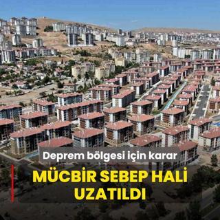 Deprem blgesindeki mcbir sebep hali iin karar