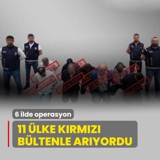 6 ilde operasyon: 11 lkenin arad 23 pheli yakaland