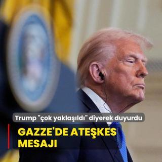 Trump ok yaklald diyerek duyurdu! Gazze'de atekes mesaj