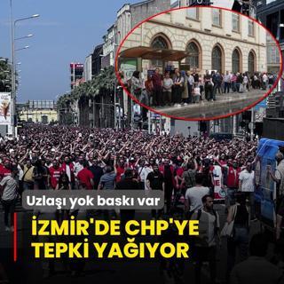 Uzla yok bask var! CHP'li zmir Bykehir Belediyesi'ne tepki yayor