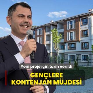 Bakan Kurum'dan genlere kontenjan mjdesi... Yeni sosyal konut projesi iin tarih verildi