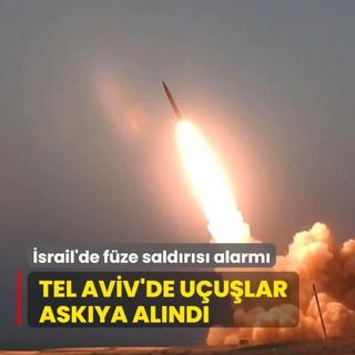 srail'de fze saldrs alarm! Tel Aviv'de uular askya alnd