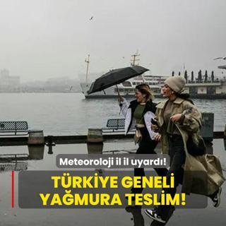 Meteoroloji'den son dakika uyars! Trkiye geneli yamura teslim