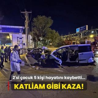 Katliam gibi kaza! 2'si ocuk 5 kii hayatn kaybetti