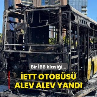 Bir BB klasii... Saryer'de ETT otobs alev alev yand