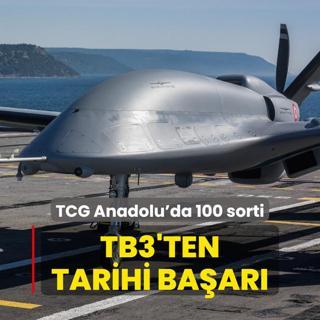 Bayraktar TB3'ten tarihi baar... TCG Anadolu'da 100 sorti tamamland