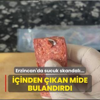 Erzincan'da sucuk skandal: inden kan mide bulandrd