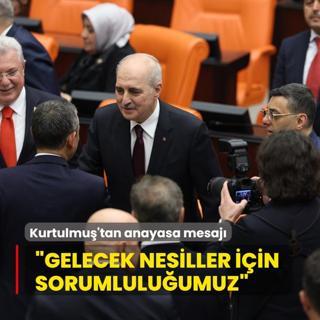 TBBM Bakan Kurtulmu'tan anayasa mesaj: Gelecek nesillere kar sorumluluumuz
