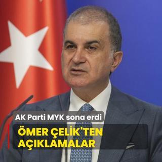 AK Parti MYK sona erdi... mer elik'ten aklamalar