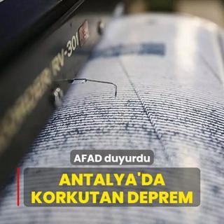Akdeniz'de korkutan deprem... AFAD duyurdu