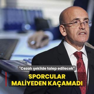 Sporcular Maliyeden kaamad... Bakan imek: Cezal ekilde talep edilecek