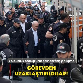Yolsuzluk soruturmasnda fla gelime: Grevden uzaklatrldlar
