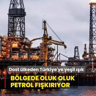 Dost lkeden Trkiye'ye yeil k! Blgede oluk oluk petrol fkryor