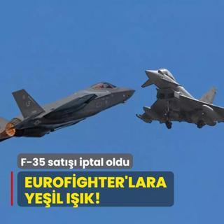 F-35 sat iptal oldu Eurofighter'lara yeil k!
