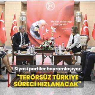 Siyasi partiler bayramlayor: Terrsz Trkiye sreci hzlanacak