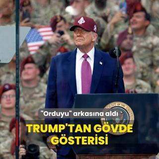Orduyu arkasna ald... Trump'tan gvde gsterisi
