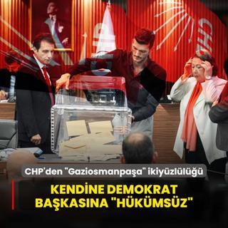 CHP'den Gaziosmanpaa ikiyzll! Kendine demokrat, bakasna hkmsz