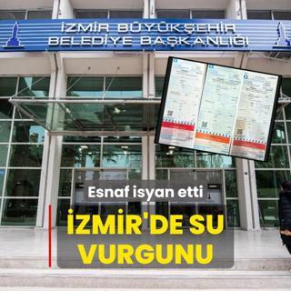 zmir'de su vurgunu! Esnaf isyan etti
