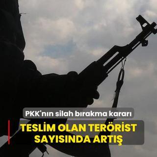 PKK'nn silah brakma karar! MSB kaynaklar: Teslim olan terrist saysnda art var