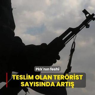 PKK'nn feshi! MSB kaynaklar: Teslim olan terrist saysnda art var