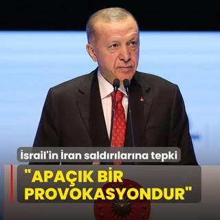 Bakan Erdoan'dan srail'in ran saldrlarna sert tepki: Apak bir provokasyondur